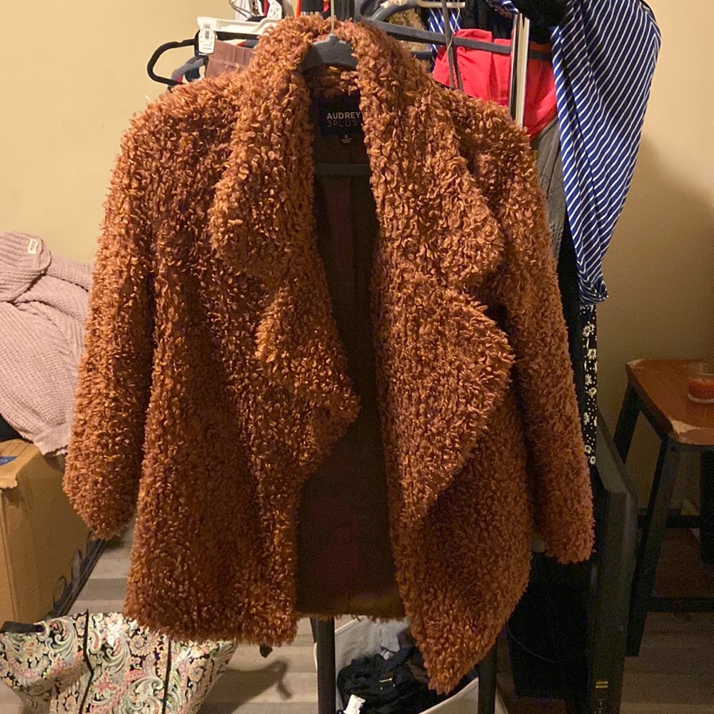 Brown Fuzzy Coat